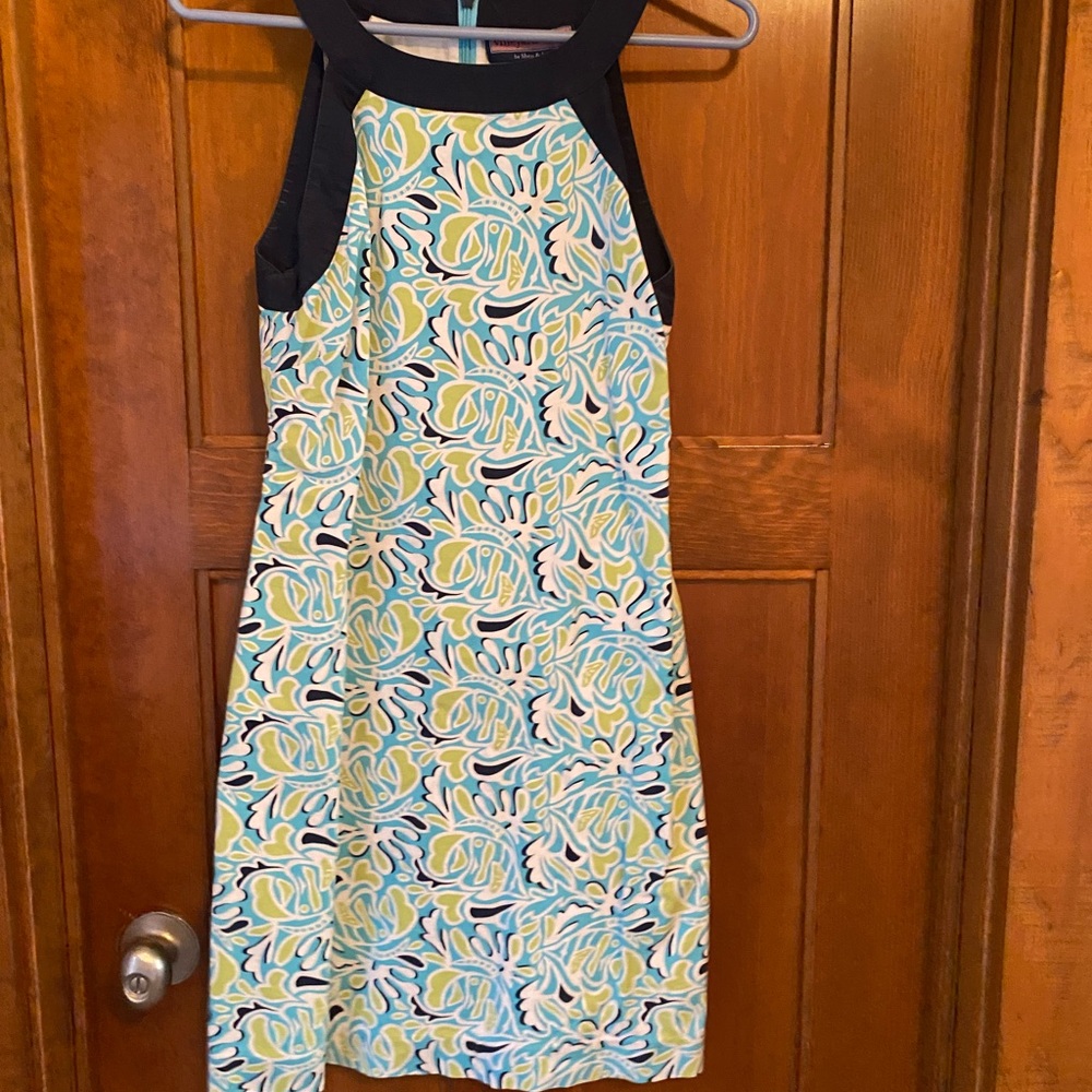 Vineyard Vines Navy and White Dress